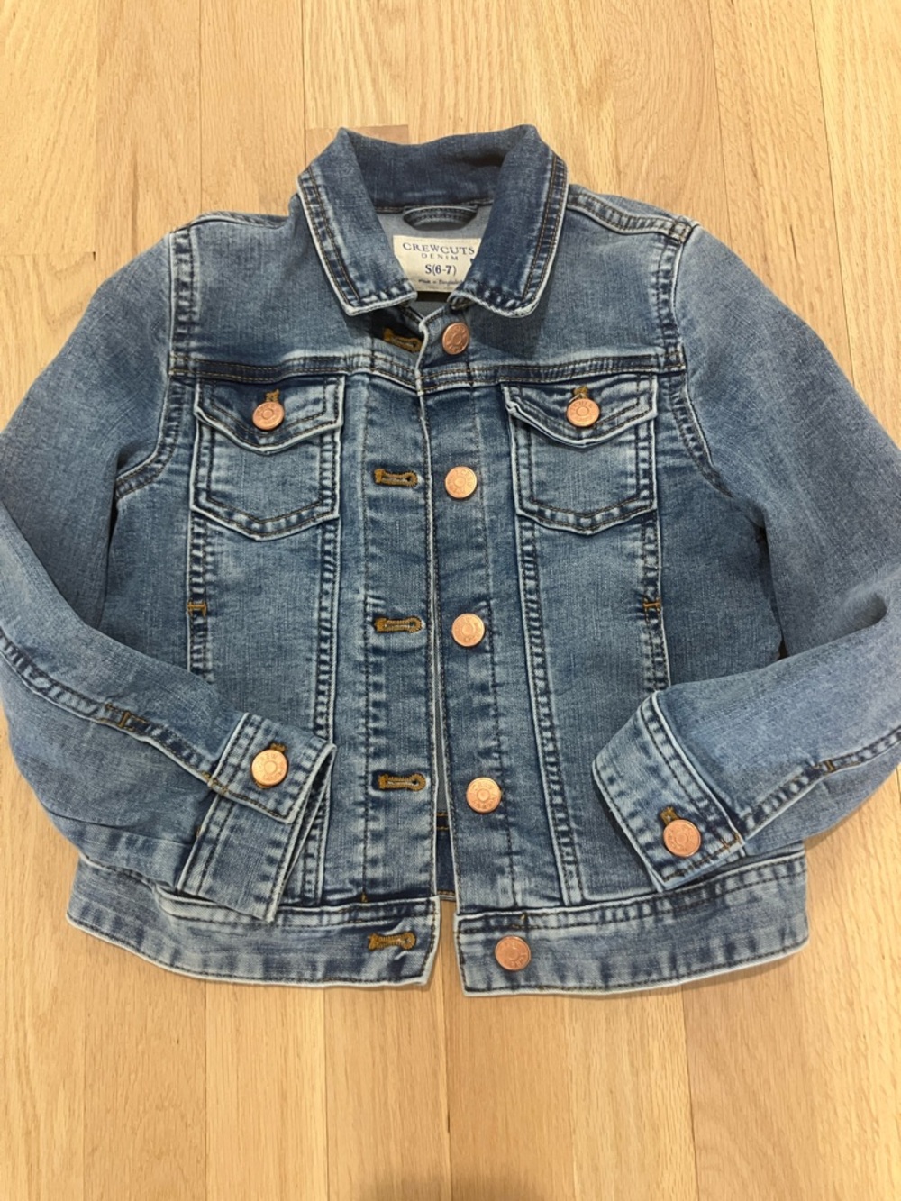 Girls crewcuts Jean jacket size 6-7